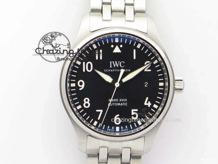 MIROTIME 0519 Compact Mark XVIII IW327001 SS Mk Maker Best Edition Black Dial On SS Bracelet A 7301